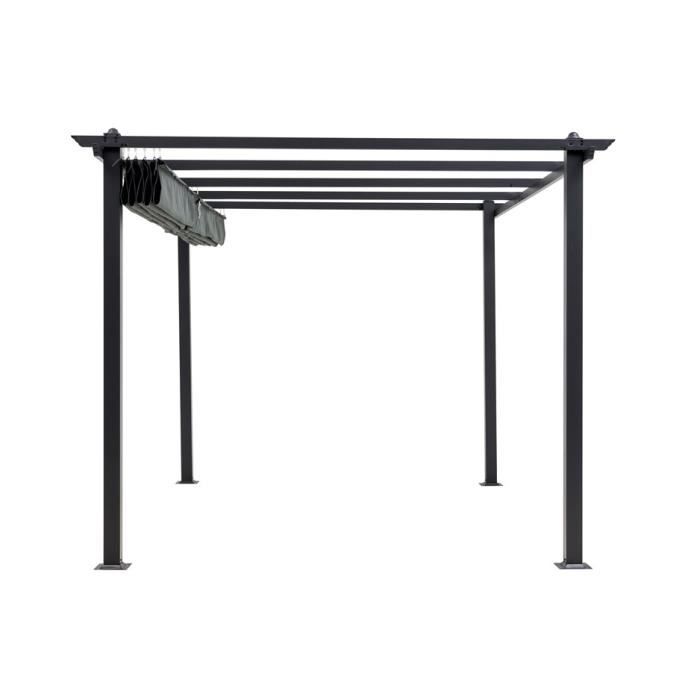 CORDOBA Aluminium Pergola - Grijs - 4 x 3 m