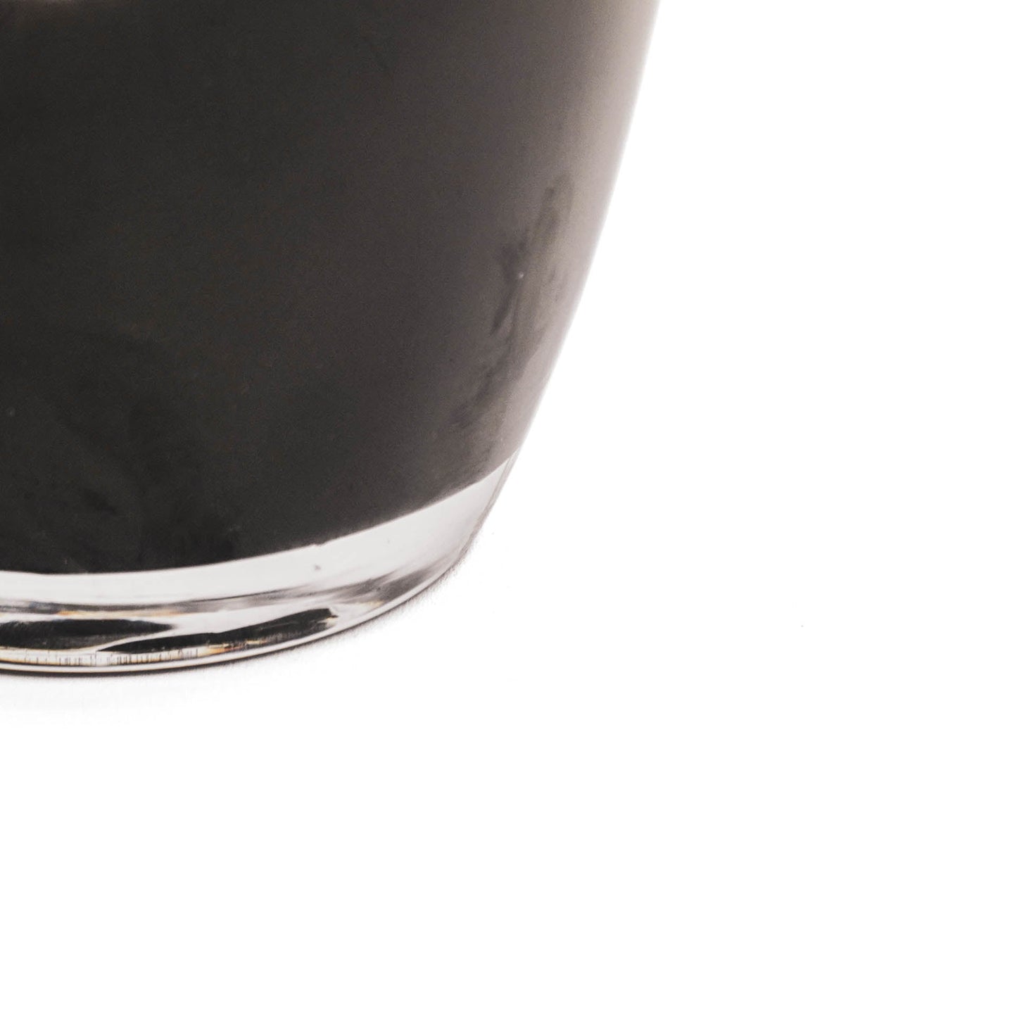 Vaas - Glas - Dipdye - Transparant/Bruin - 15x22cm
