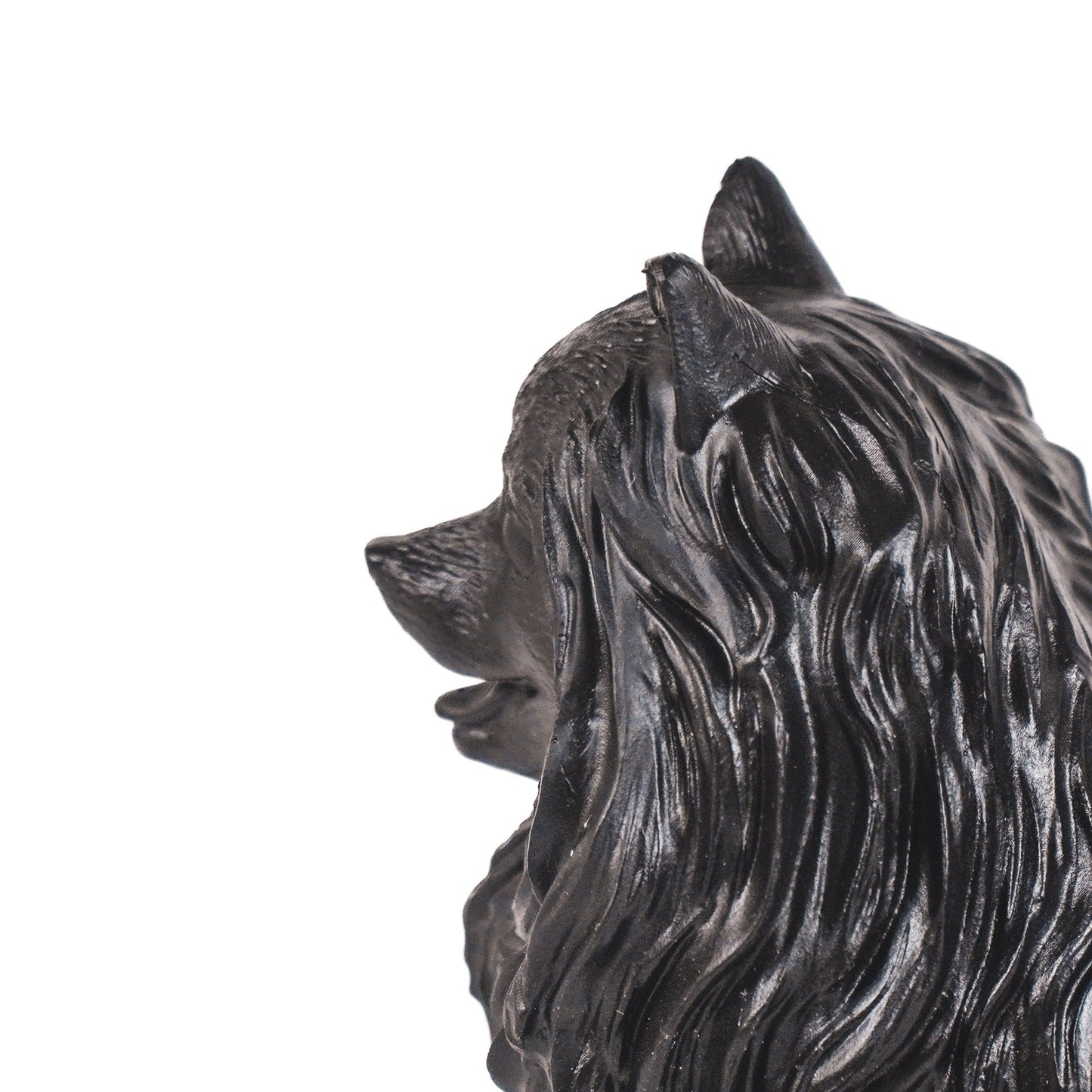 Ornament - Dwergkees - Polyresin - Zwart - 10,5x5x9cm