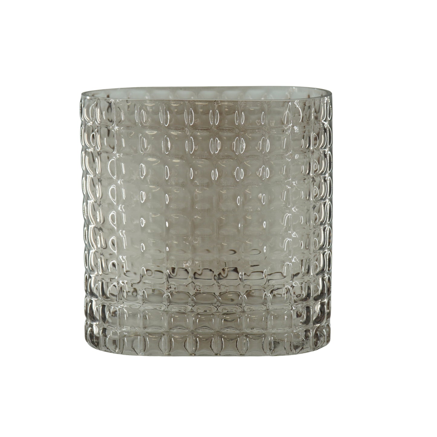 Vaas - Ribble - Glas - Bruin - 18x9,5x17,5cm