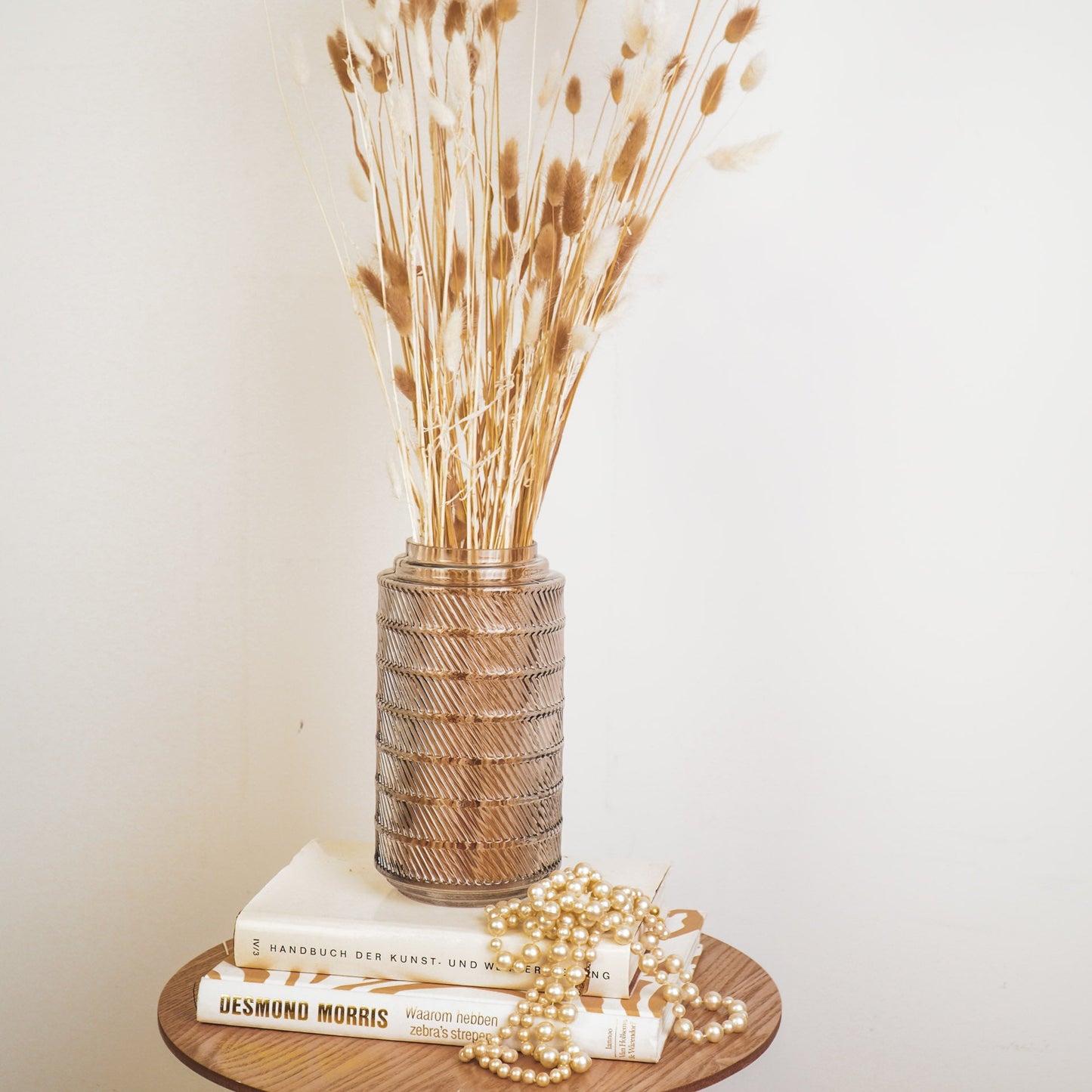 Vaas - Patroon - Glas - Bruin - 12,5x23cm
