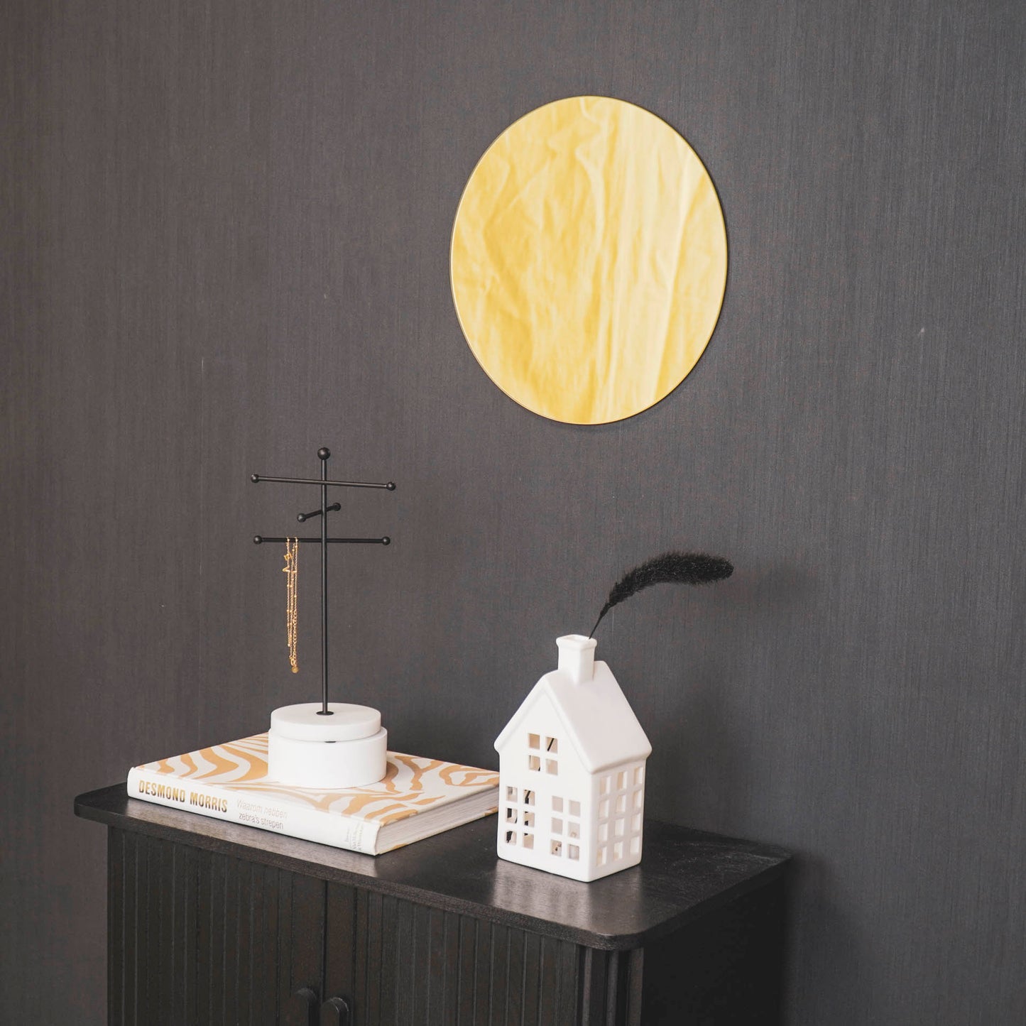 Spiegel - Rond - Gouden Glas - 30x1x30cm