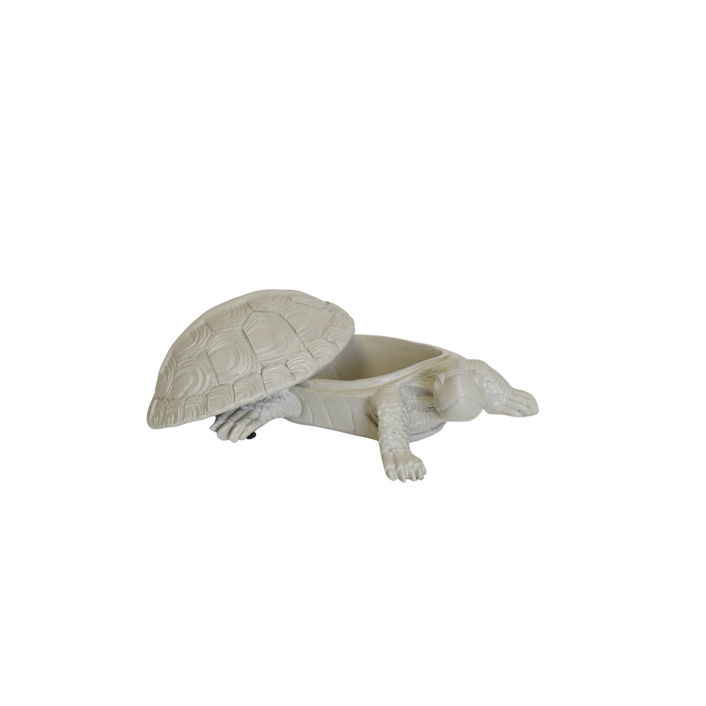 Schildpad Box - Polyresin - Zand - 15,5x13,5x7,5cm