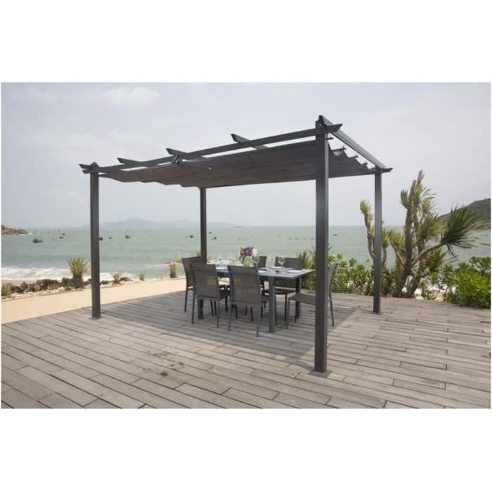 CORDOBA Aluminium Pergola - Grijs - 4 x 3 m