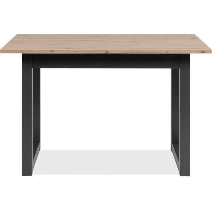 Denver 80B uitschuifbare tafel - 120-160 x 75 x 80 cm - Artisan eiken / antraciet decor - 1 verlengstuk van 40 cm inbegrepen - 8 personen