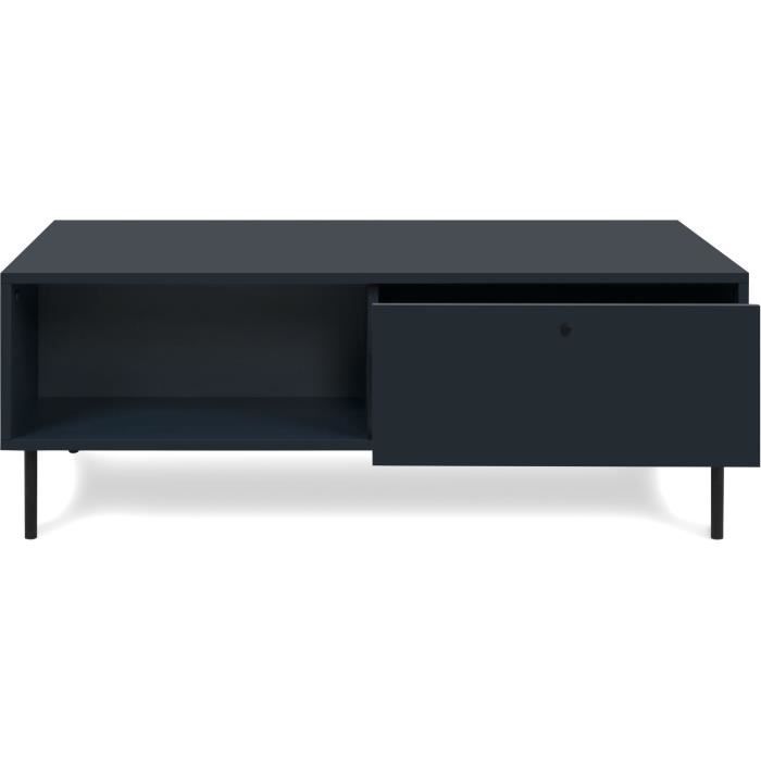 Salontafel - CARACAS 55A - Marineblauw - 2 lades, 2 nissen - 110 x 40 x 60 cm