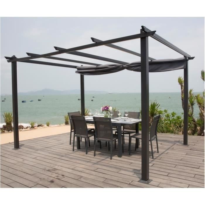 CORDOBA Aluminium Pergola - Grijs - 4 x 3 m
