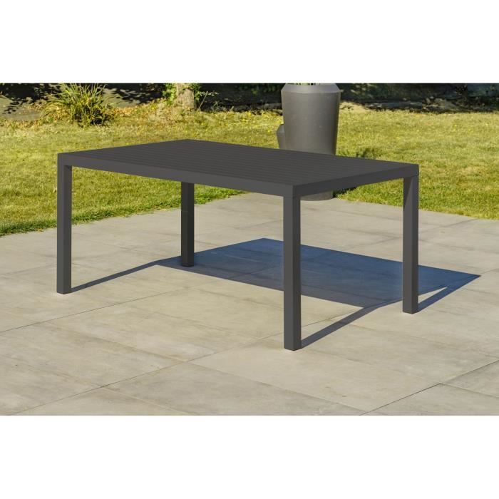 Tuinmeubelen - Antracietgrijs - Aluminium - 7 zit plaatsen - CAYENNE - DCB GARDEN