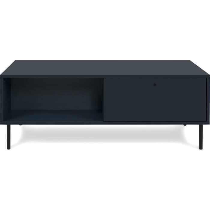 Salontafel - CARACAS 55A - Marineblauw - 2 lades, 2 nissen - 110 x 40 x 60 cm