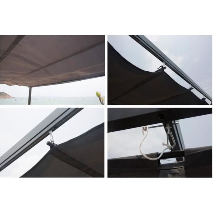 CORDOBA Aluminium Pergola - Grijs - 4 x 3 m