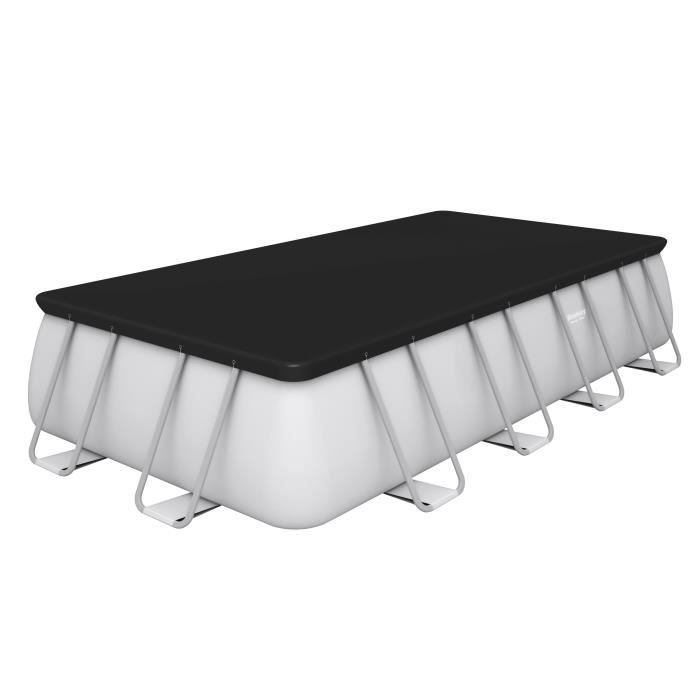 Bestway Power Steel 549x274x122 cm buisvormig bovengronds zwembad met 5.678 L/H cartridgefilter, afdekking en ladder