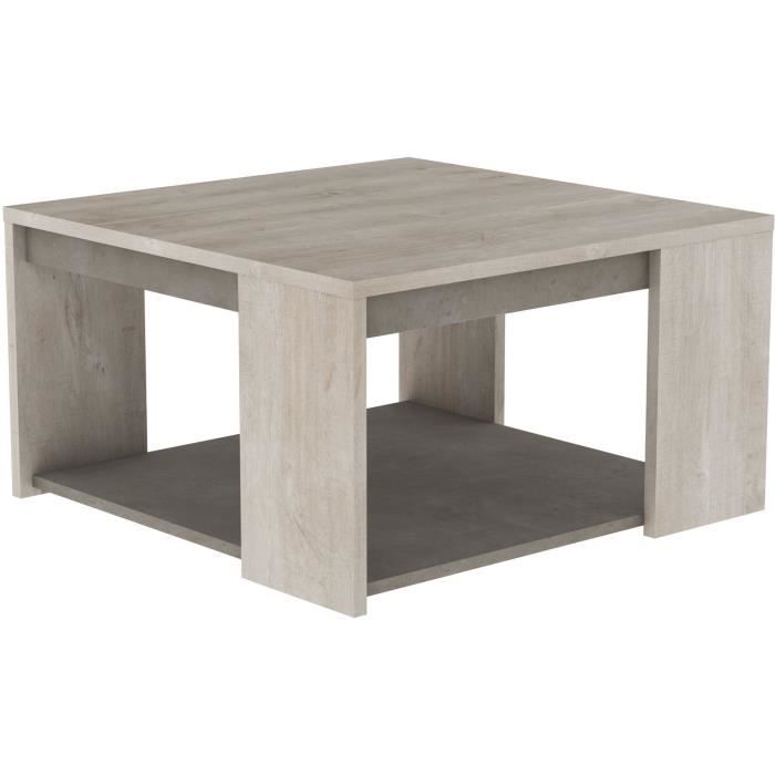 ANTIBES woonkamermeubelset: Salontafel + TV-meubel + Dressoir - Champagne eiken en betondecor