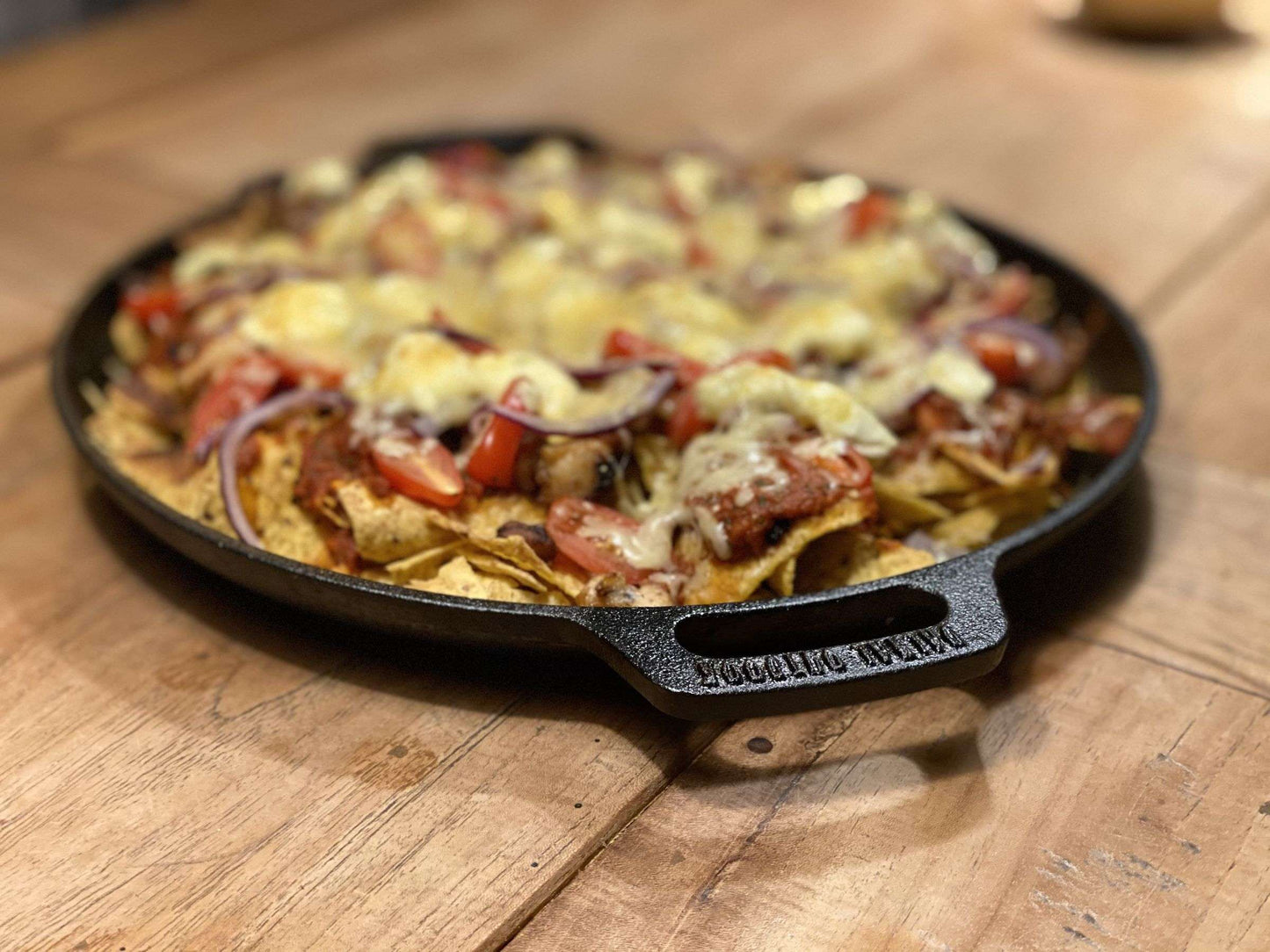 Gietijzeren koekenpan Plancha met handgrepen 35 cm