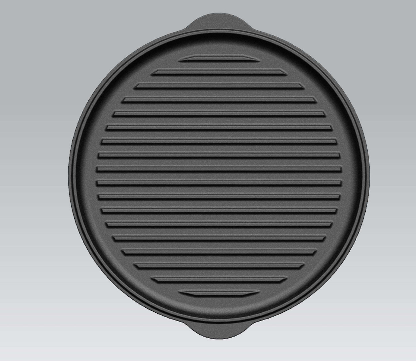 Koekenpan Gietijzer Deksel Ø 30 cm met Grillpatroon