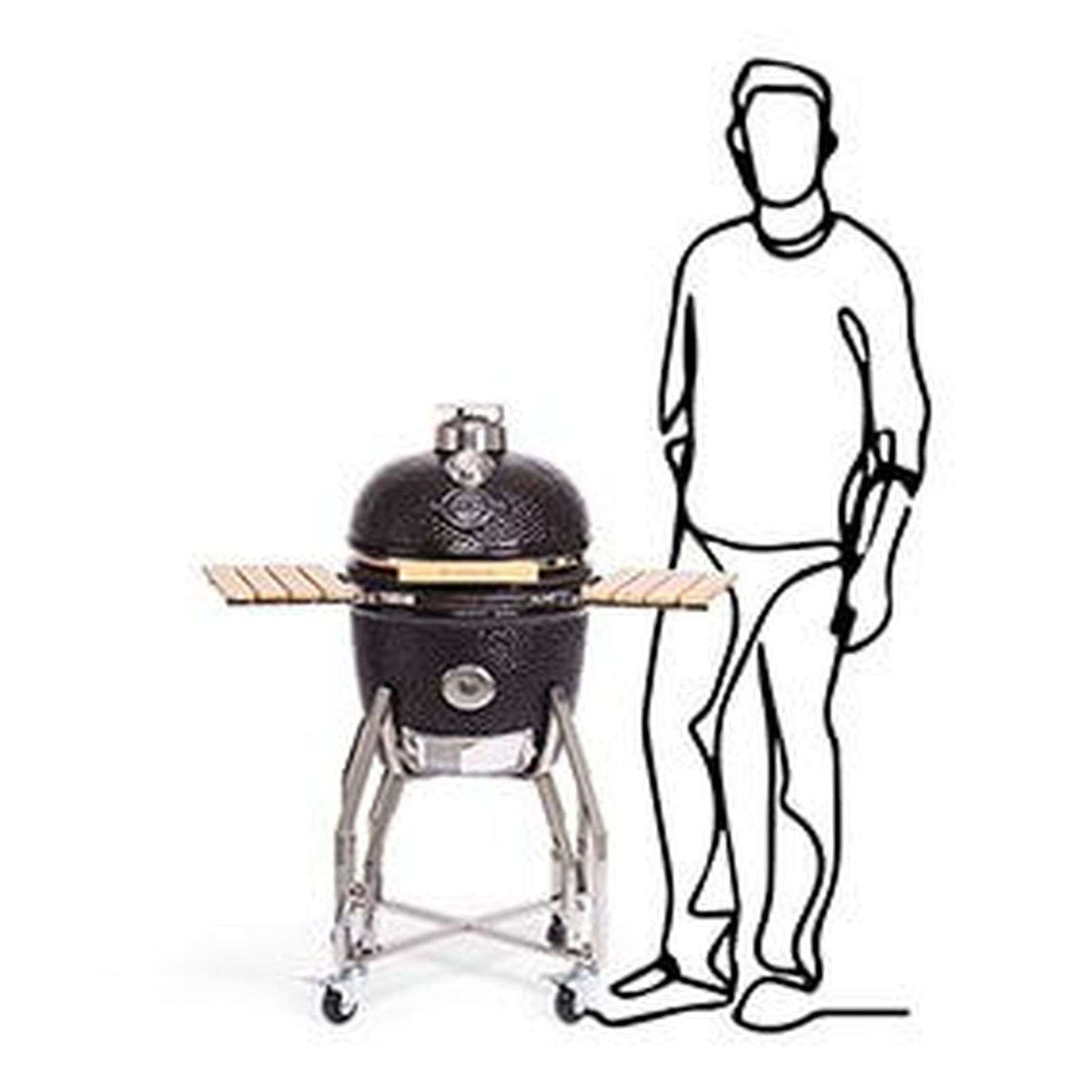 BBQ Kamado 16 Medium met onderstel en Zijtafels