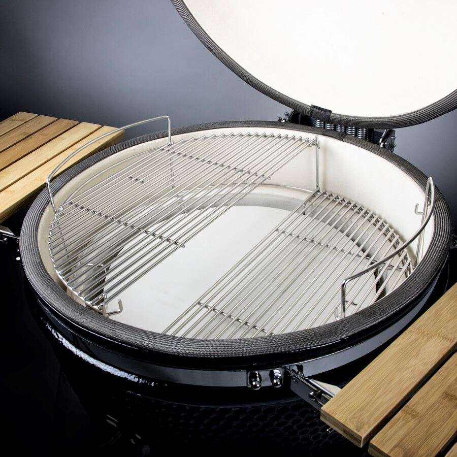 BBQ Kamado 24" XXL Pro Set met Onderstel- Zijtafels en Hoes