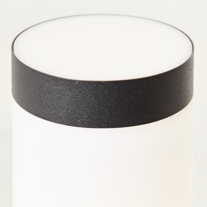 BRILJANT - DODY Buitenpaal - inclusief sensor - kleur zwart - metaal/kunststof E27 LED 1x10W