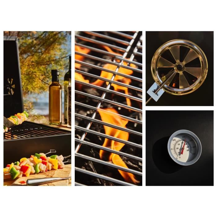 MIKE houtskoolbarbecue - Kookoppervlak 71 x 35 cm