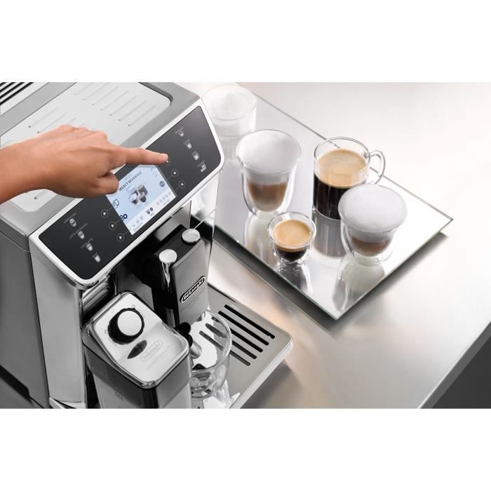 DELONGHI ECAM650.55.MS Espressomachine met geïntegreerde molen PrimaDonna Elite - grijs