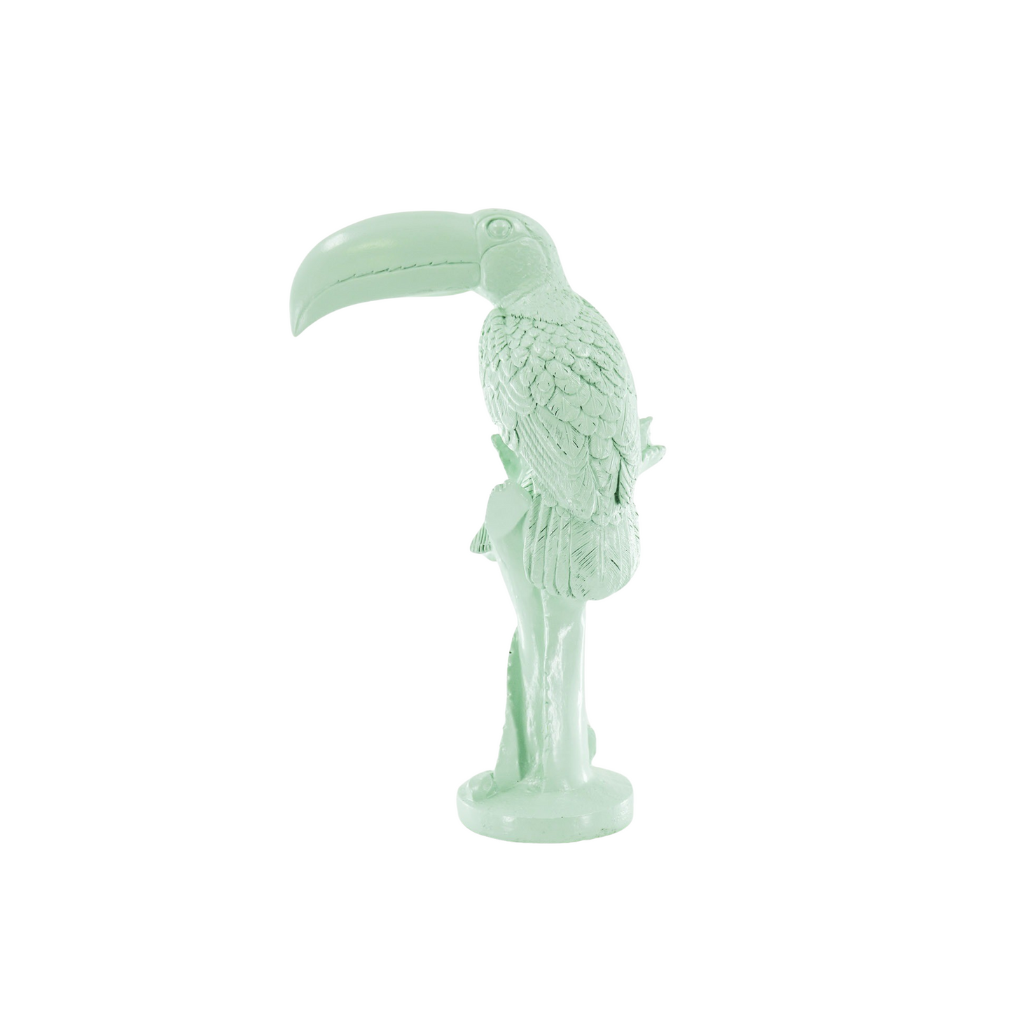 Ornament - Toekan - Polyresin - Mintgroen - 18x9,5x29,5cm