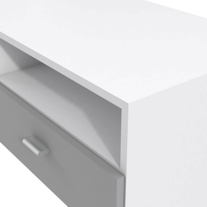 FINLANDEK Hedendaags en mat grijs HELPPO tv-meubel - B 95 cm