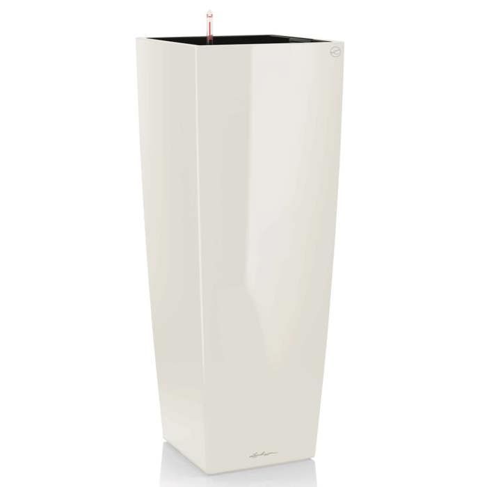 LECHUZA Bloembak Cubico Alto 40 ALL-IN-ONE Glanzend wit 18230 421493