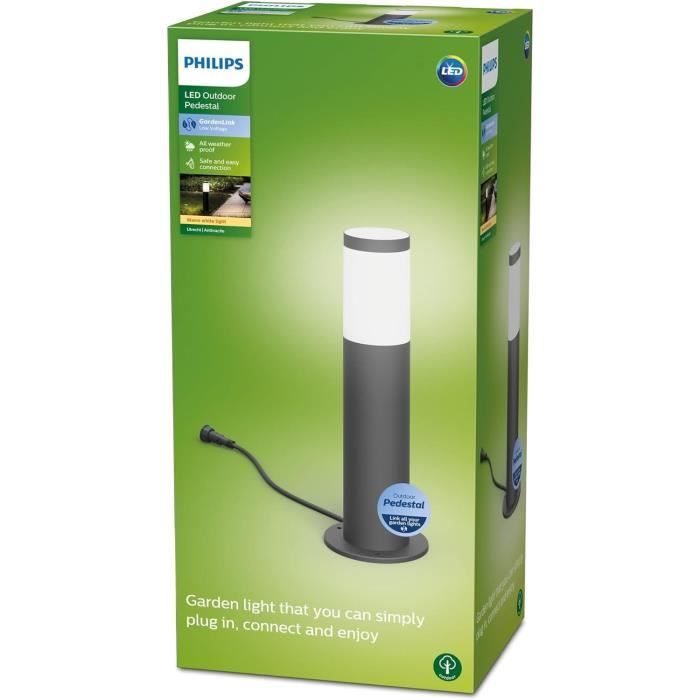 PHILIPS buitenterminal, laagspanning 6W, 2700K - Antraciet