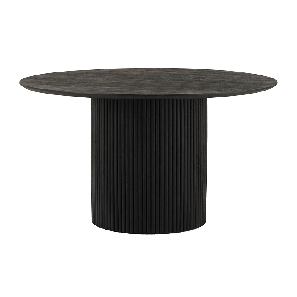 Eettafel Ø140, Acacia Zwart