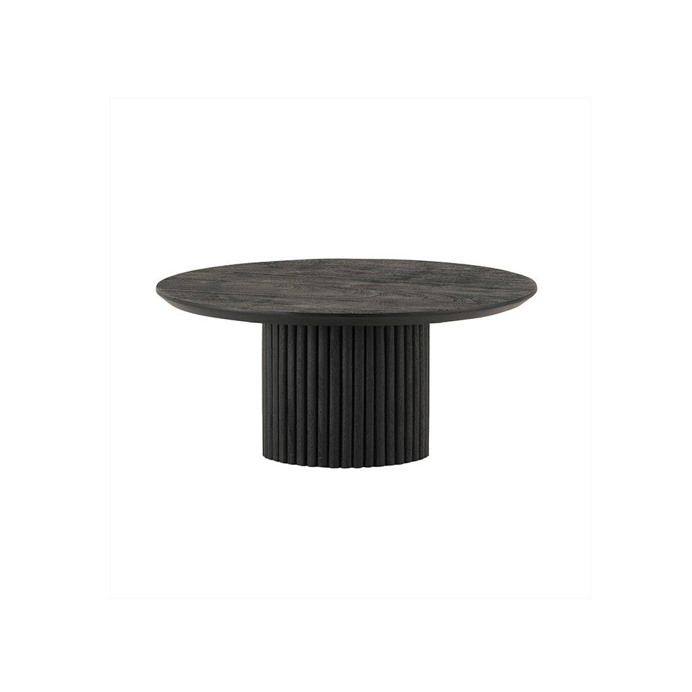Salontafel Ø90, Acacia Zwart