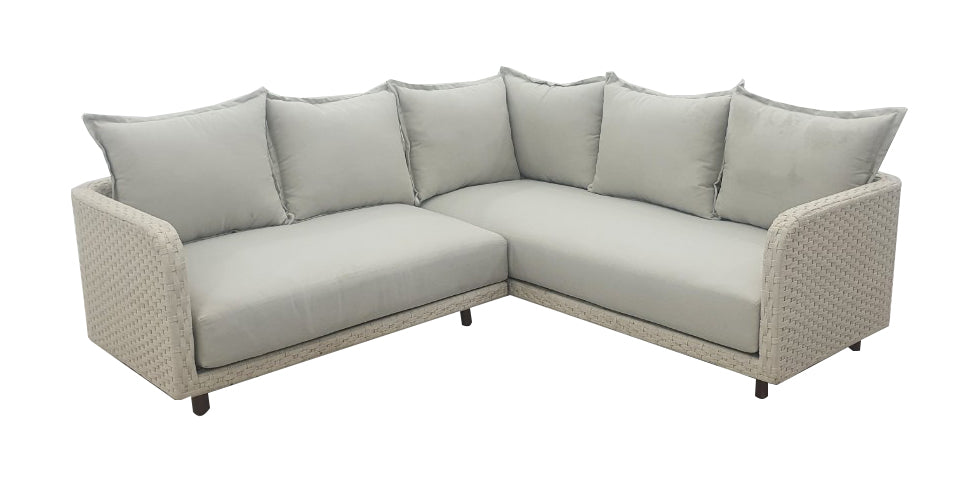Nayan Lounge Hoekset - Staal Poeder gecoat Oester
