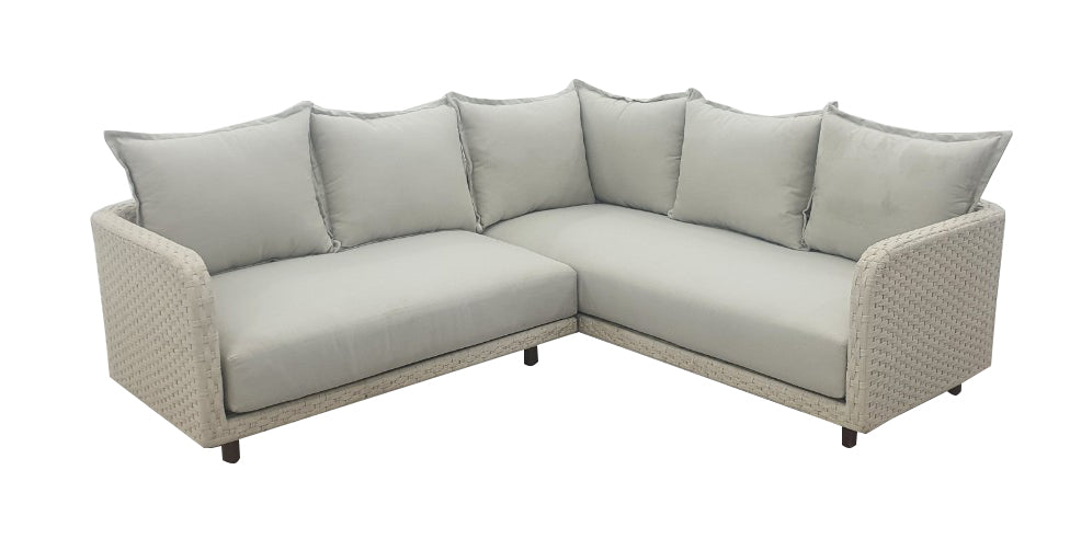 Nayan Lounge Hoekset - Staal Poeder gecoat Oester