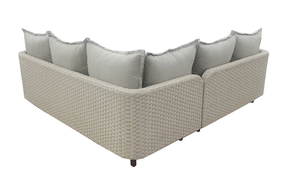 Nayan Lounge Hoekset - Staal Poeder gecoat Oester