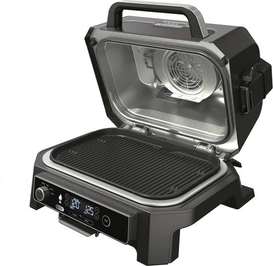 Elektrische barbecue en rookoven met thermometer - NINJA - Woodfire Pro XL - OG850EU - Buitenbarbecue en airfryer