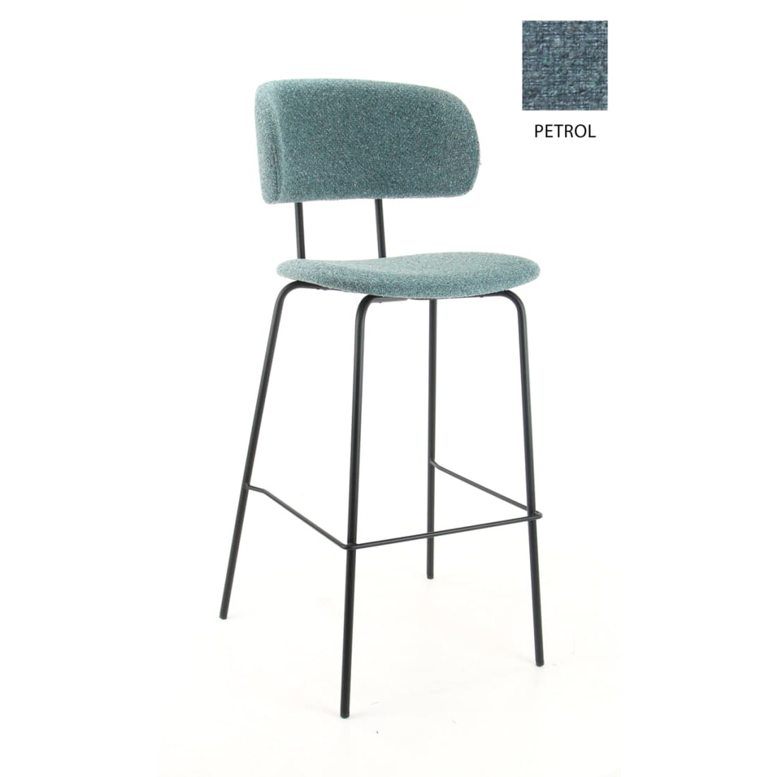 Werk- en woonkruk Hoog Society Bo - Boucle Petrol