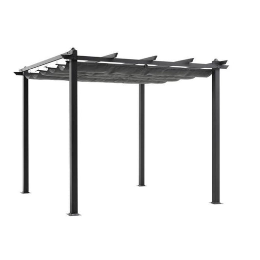 CORDOBA aluminium pergola - Grijs - 3 x 3 m