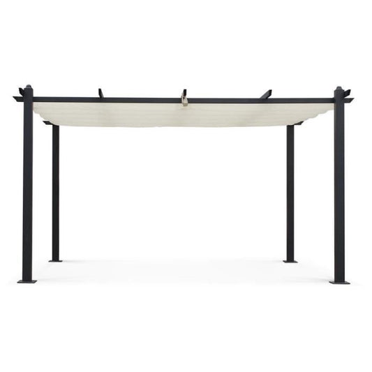Aluminium pergola CORDOBA - Ecru - 4 x 3m