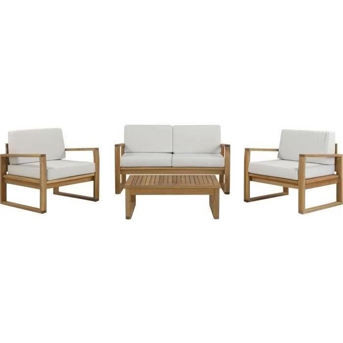 FSC Acacia garden furniture - PALAWAN - 4 personen - Grijs