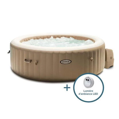 INTEX Opblaasbare Spa - Sahara - 196 x 71 cm - 4 plaatsen - Rond - 28426FR + LED sfeerverlichting
