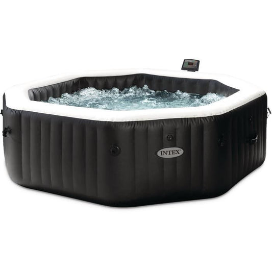Spa - INTEX - PureSpa Carbon - 6 plaatsen - 140 bubbeldiffusers - 6 massagejets