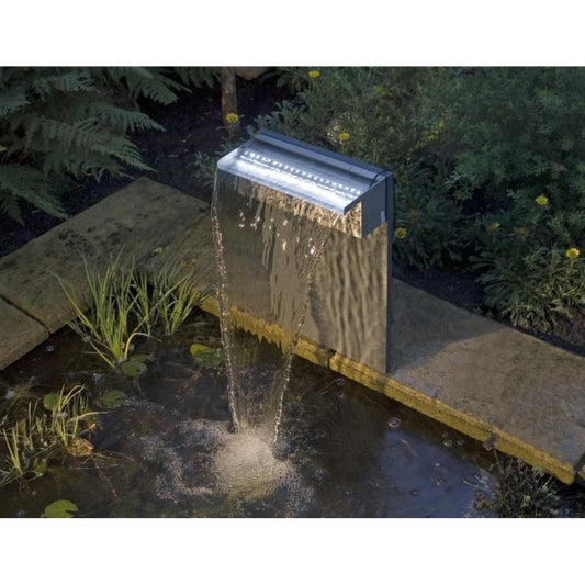 UBBINK roestvrijstalen waterblad met Niagara 60-verlichting