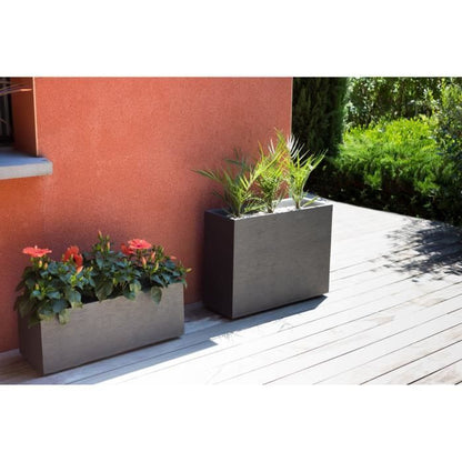 PLASTIC EDA Bloempot Wall Loft Graphit - 46 L - 78,5 x 29,5 x 60 cm - Antracietgrijs