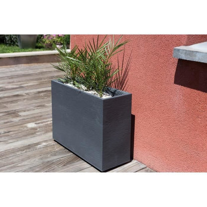 PLASTIC EDA Bloempot Wall Loft Graphit - 46 L - 78,5 x 29,5 x 60 cm - Antracietgrijs