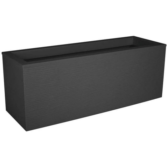 EDA PLASTIC Graphit Up Balkonbak - 25 L - 59 x 19,5 x 22,8 cm - Antraciet Grijs