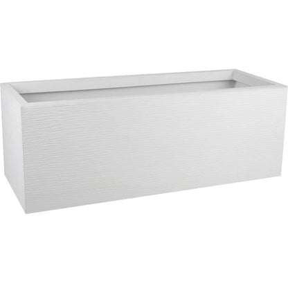 PLASTIC EDA bloempot Graphit Up - 57 L - Afmetingen 79,5 x 29,5 x 29,5 cm - Witte ceruse