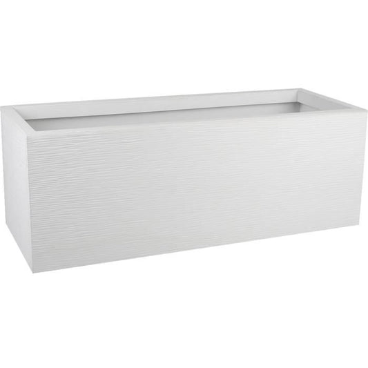PLASTIC EDA bloempot Graphit Up - 57 L - Afmetingen 79,5 x 29,5 x 29,5 cm - Witte ceruse