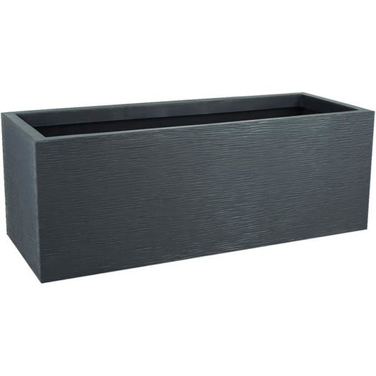 EDA PLASTIC Graphit Up plantenbak - 57 L - 79,5 x 29,5 x 29,5 cm - houtskoolgrijs