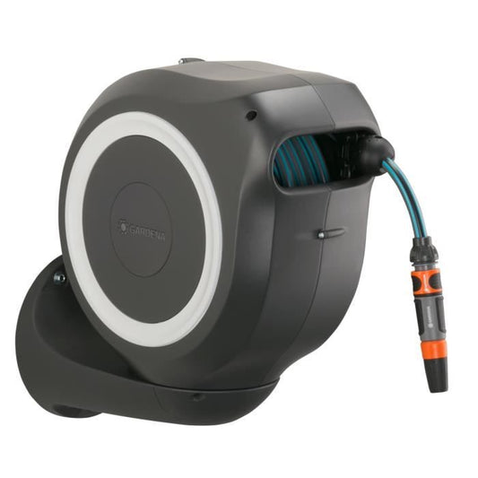 GARDENA Automatische muurhaspel RollUp M 20 m met witte rand