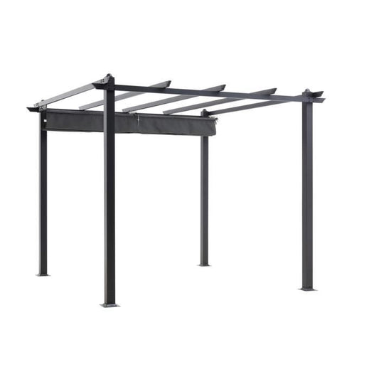 CORDOBA aluminium pergola - Grijs - 3 x 3 m