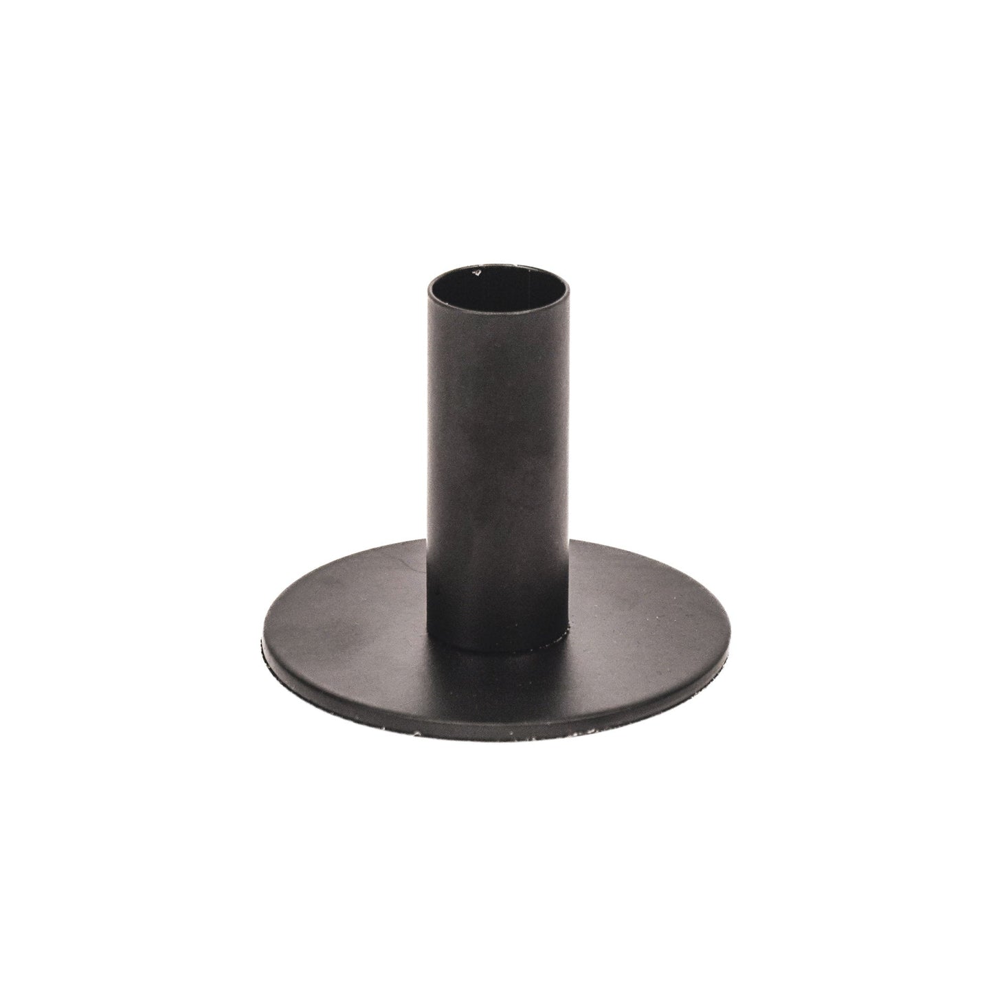 Kaarsenhouder - Basis - Metaal - Zwart - 8x8x6,5cm