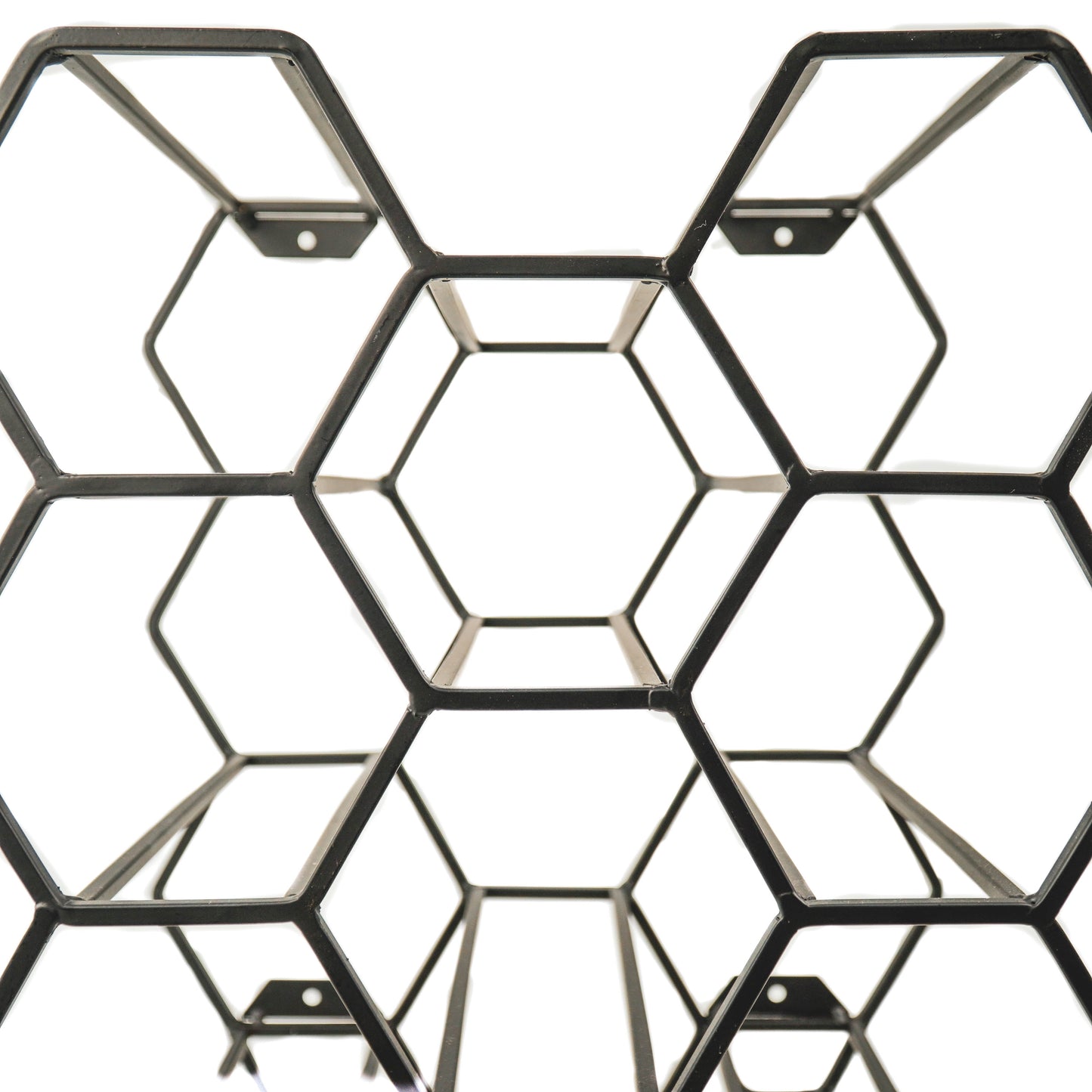 Wijnrek - Metaal - Zwart - 11 flessen - 27x19.5x32.5cm